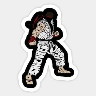 Ryu Typography Sticker